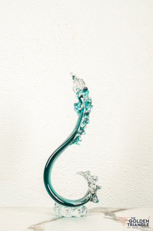 Splash Glass Sculpture - Aqua