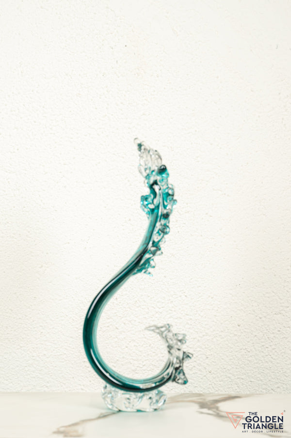 Splash Glass Sculpture - Aqua