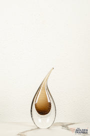 Tranquil Glass Sculpture - Amber