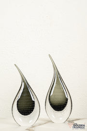 Tranquil Glass Sculpture - Black