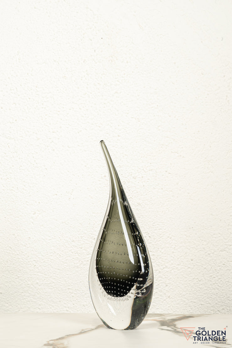 Tranquil Glass Sculpture - Black