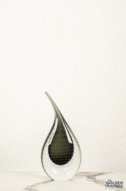 Tranquil Glass Sculpture - Black