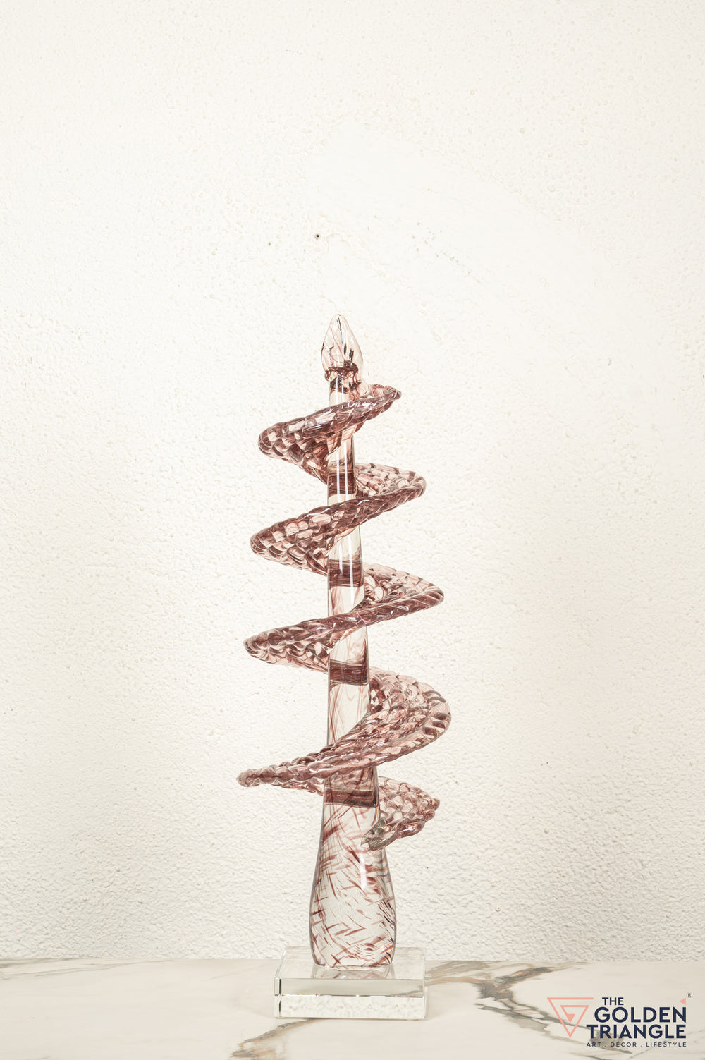 Mirage Glass Sculpture - Pink