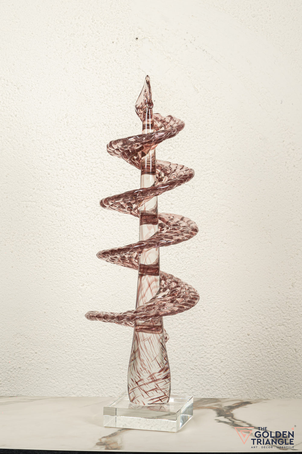 Mirage Glass Sculpture - Pink