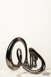 Dreamwaltz Abstract Sculpture - Gun Metal