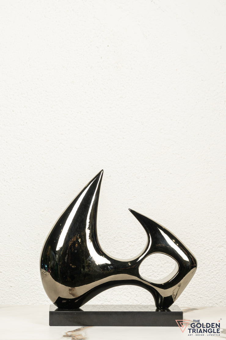 Aura Abstract Sculpture - Gunmetal