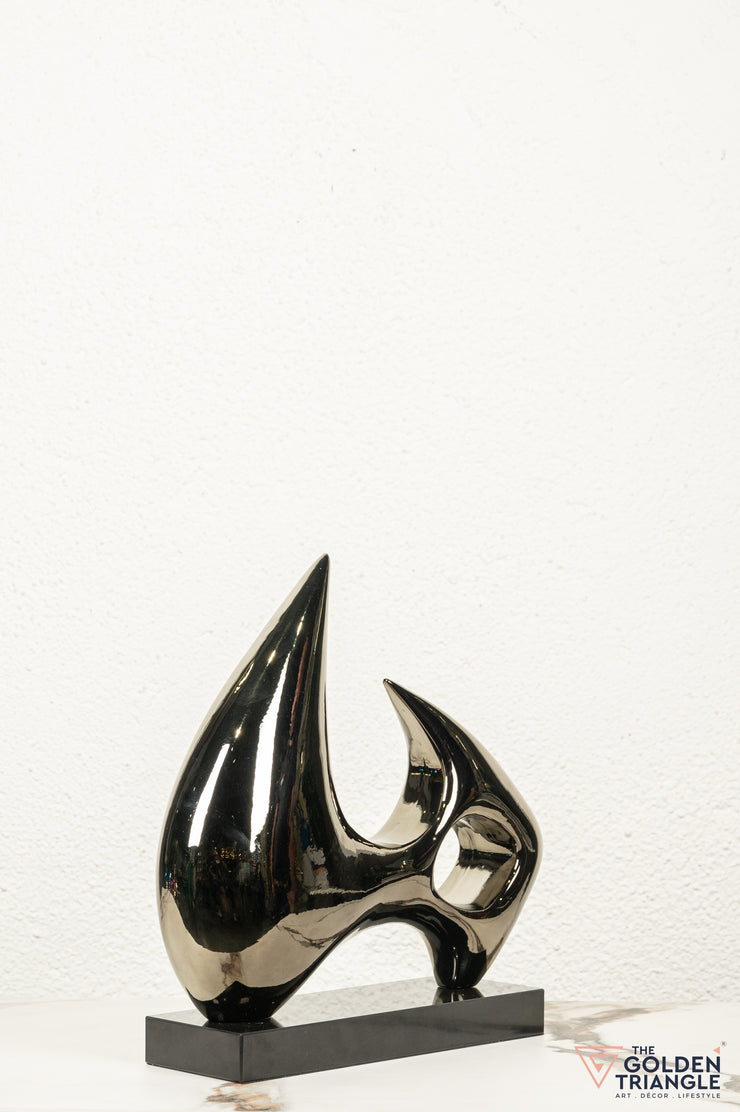 Aura Abstract Sculpture - Gunmetal