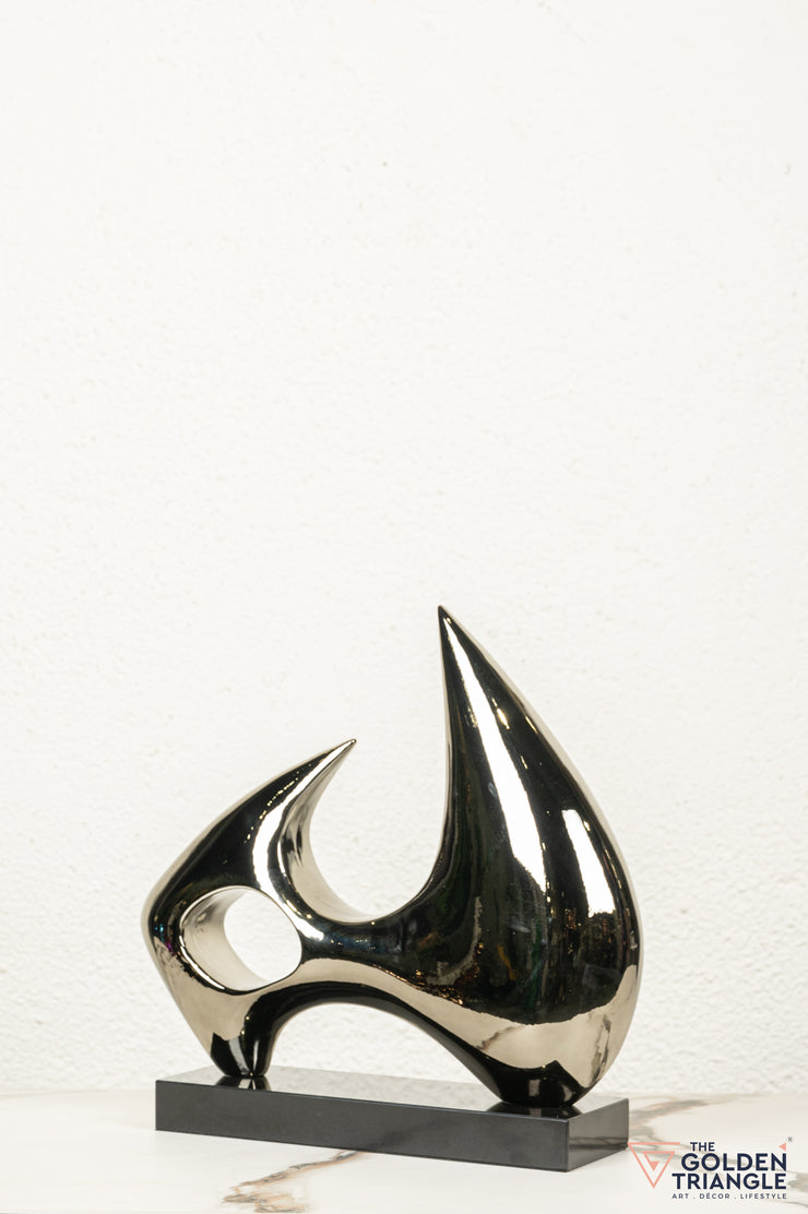 Aura Abstract Sculpture - Gunmetal