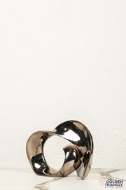 Zeva Abstract Sculpture - Gunmetal