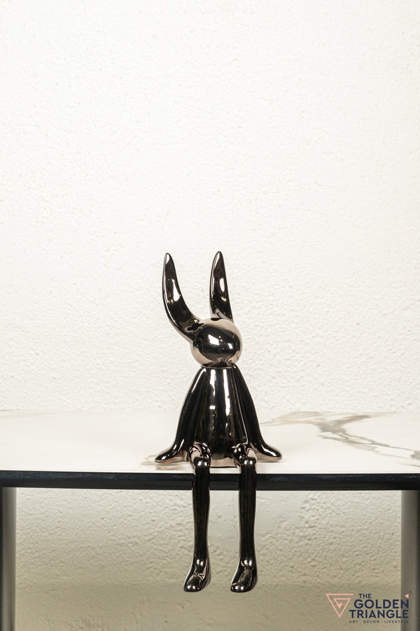 Mr. Fudge Electroplated Bunny Artefact - Gunmetal
