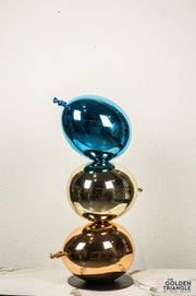 Floating Charm Balloon Artefact - Blue,Gold & Rosegold