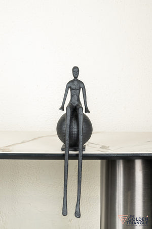 Nova Sculpture sitting on Sphere