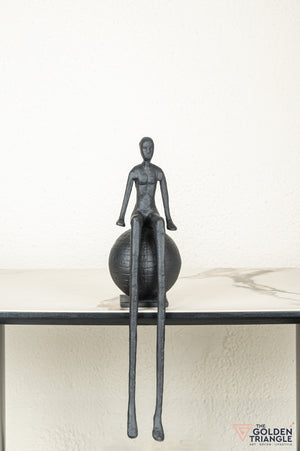 Nova Sculpture sitting on Sphere