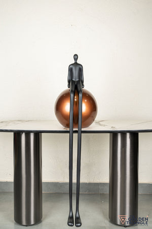 Xero Sculpture sitting on Sphere