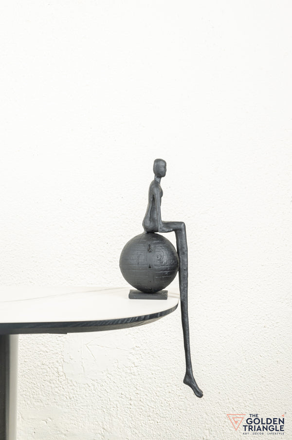 Nova Sculpture sitting on Sphere