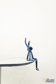 Mr. Fudge Electroplated Bunny Artefact - Blue