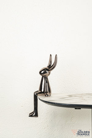 Mr. Fudge Electroplated Bunny Artefact - Gunmetal