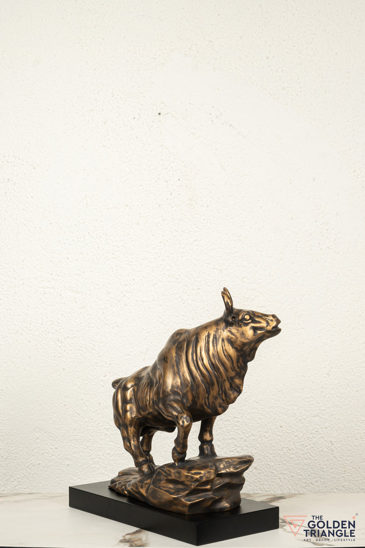 Sora Bull Sculpture - Bronze