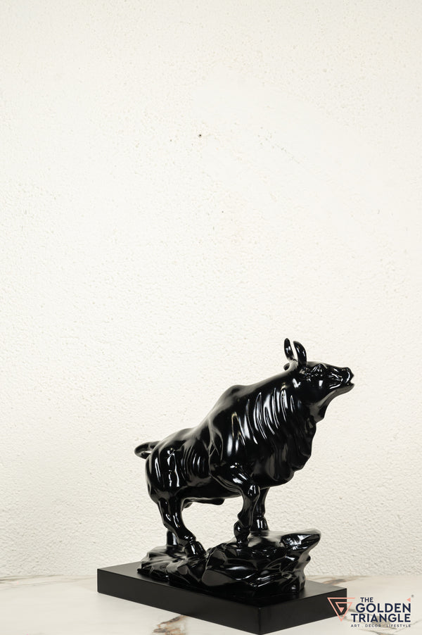 Sora Bull Sculpture - Black