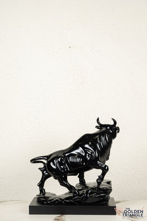 Sora Bull Sculpture - Black