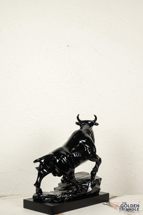 Sora Bull Sculpture - Black