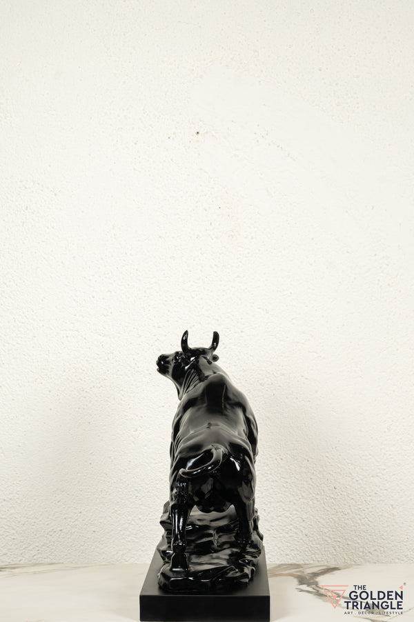 Sora Bull Sculpture - Black