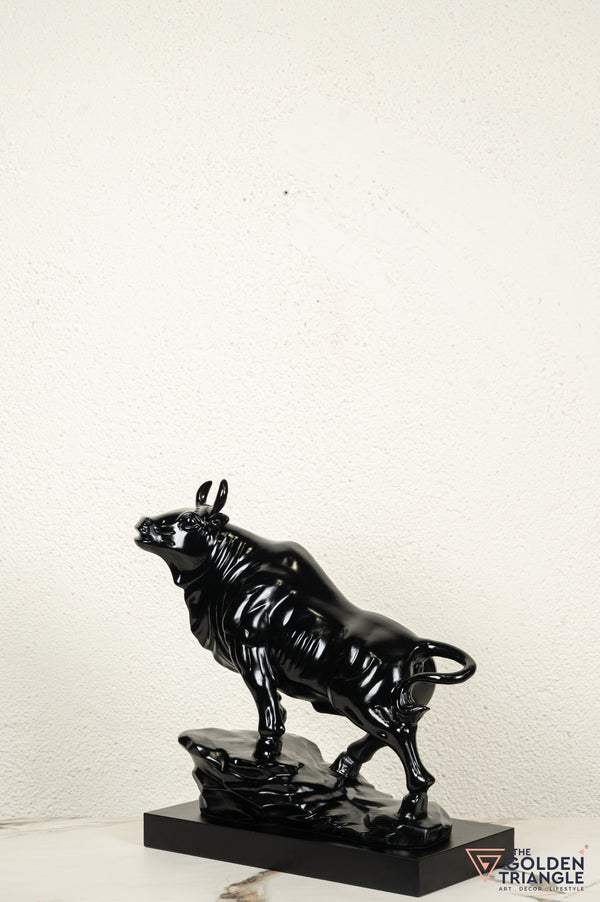 Sora Bull Sculpture - Black