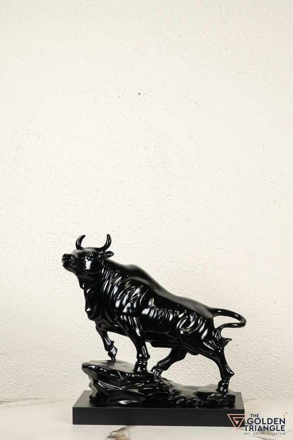 Sora Bull Sculpture - Black