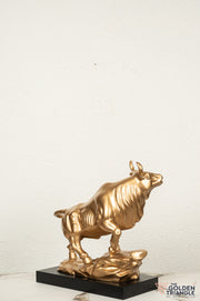 Sora Bull Sculpture - Gold