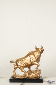 Sora Bull Sculpture - Gold