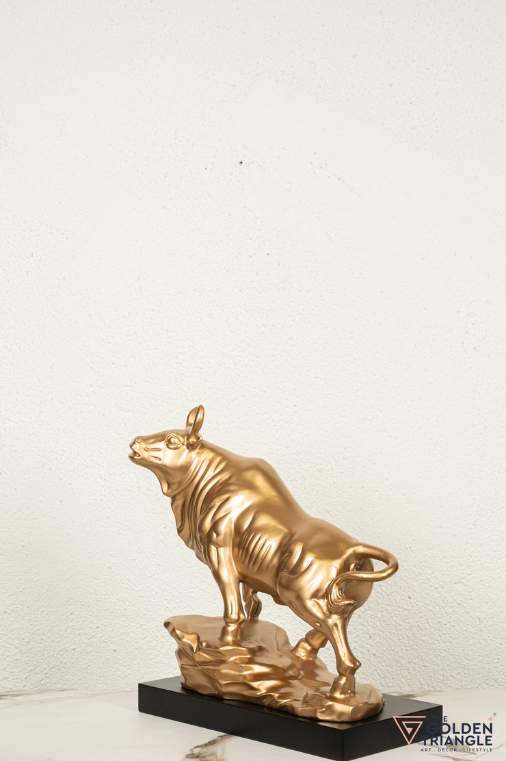 Sora Bull Sculpture - Gold