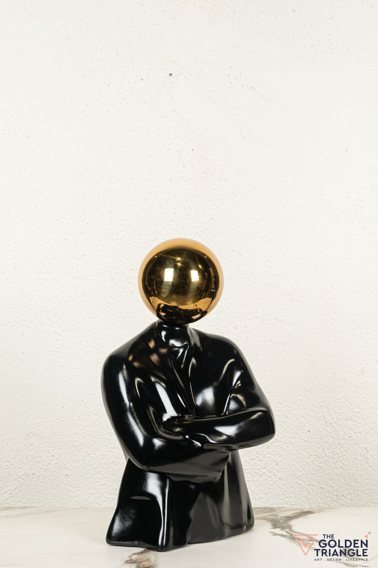 Juno Modern Thinker Sculpture - Gold