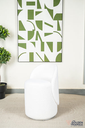 Orella Pouffe with Backrest & Swivel