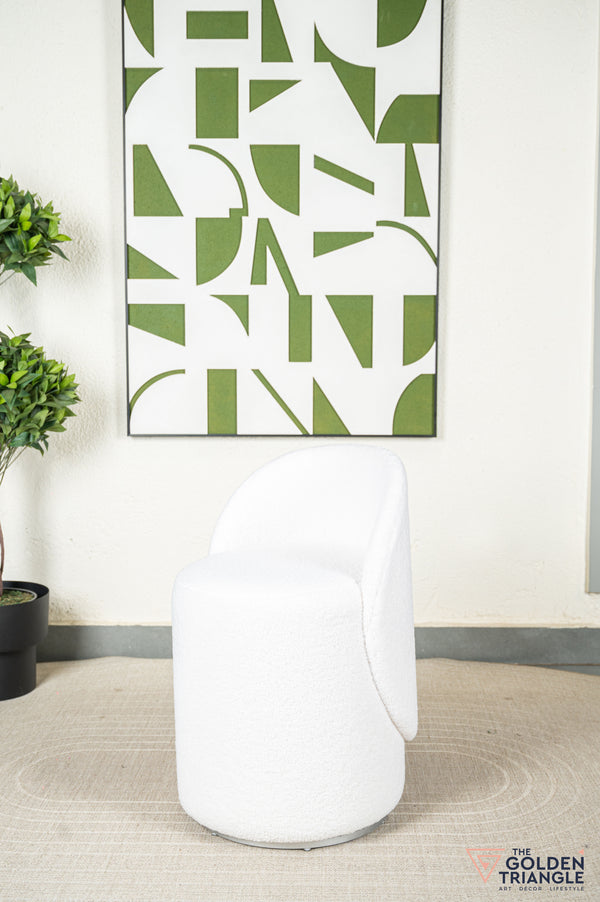 Orella Pouffe with Backrest & Swivel