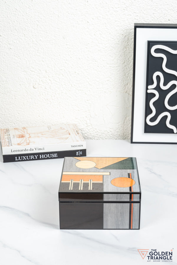 Ava Geometric Square Utility Box