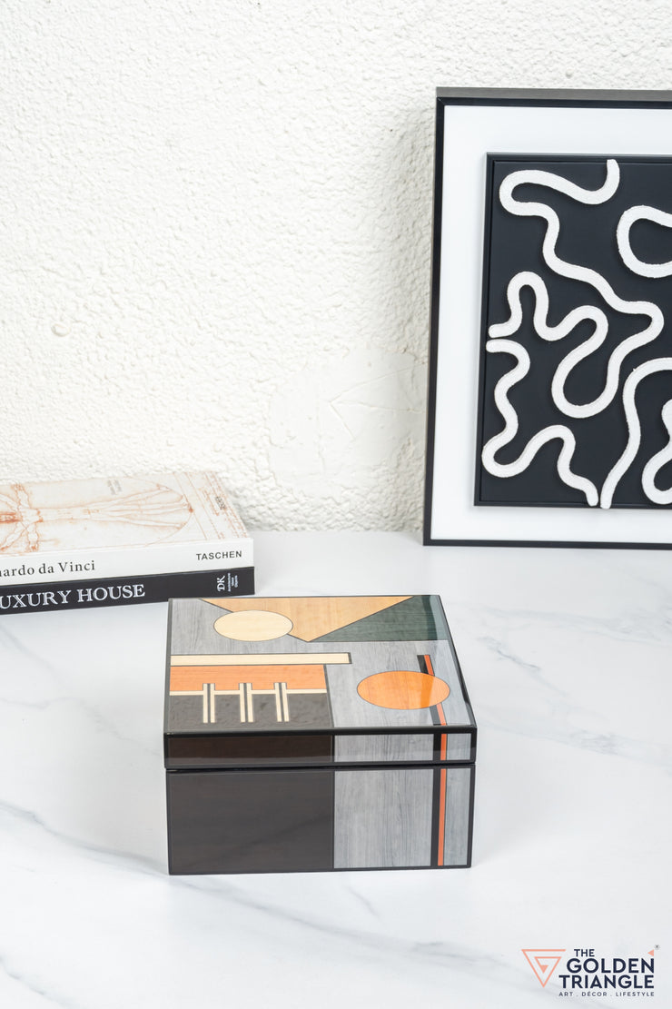 Ava Geometric Square Utility Box