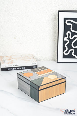 Ava Geometric Square Utility Box
