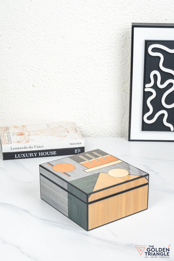 Ava Geometric Square Utility Box