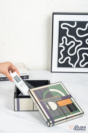 Leo Geometric Square Utility Box