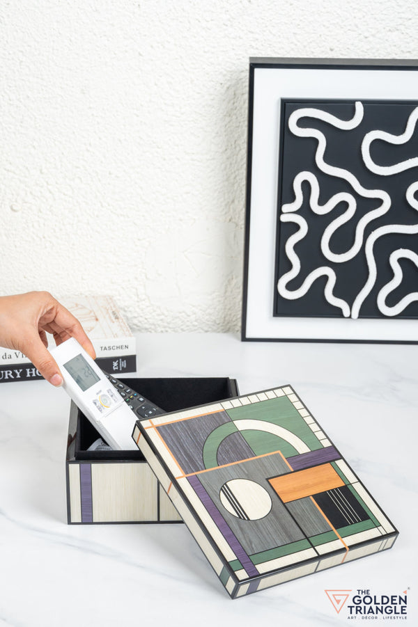 Leo Geometric Square Utility Box