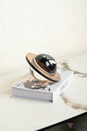 Garnet Crystal Sphere Tabletop Artefact - Amber