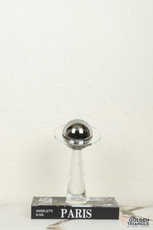 Lapis Crystal Sphere Tabletop Artefact - Tall