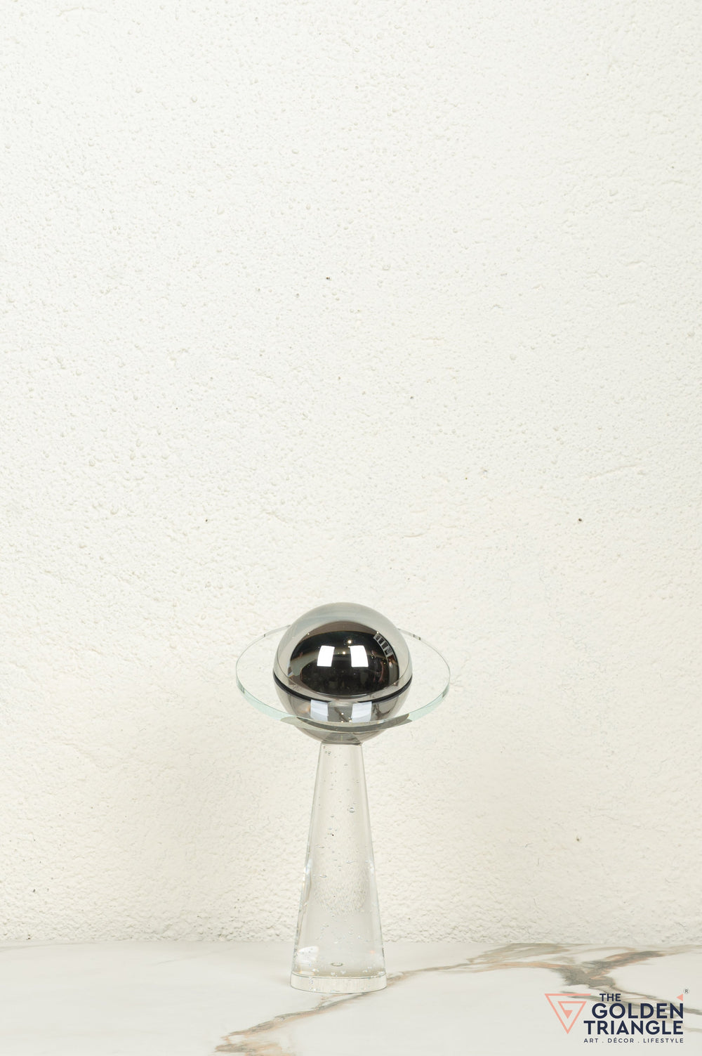 Lapis Crystal Sphere Tabletop Artefact - Tall