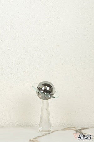 Lapis Crystal Sphere Tabletop Artefact - Tall