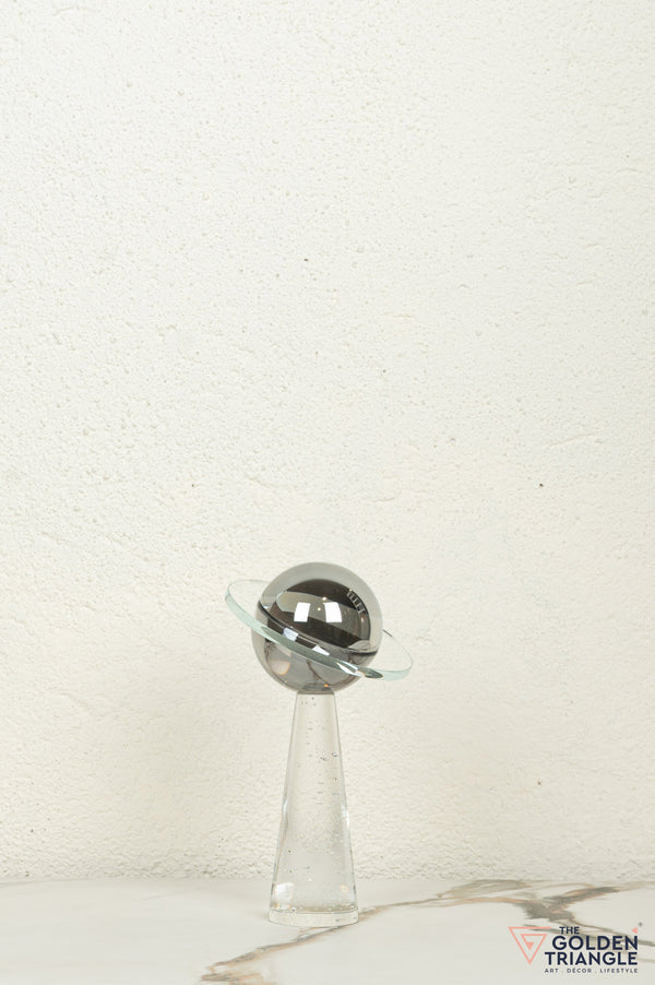 Lapis Crystal Sphere Tabletop Artefact - Tall