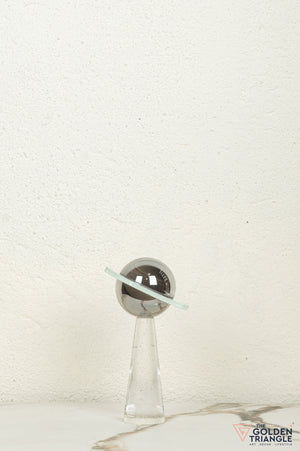 Lapis Crystal Sphere Tabletop Artefact - Tall