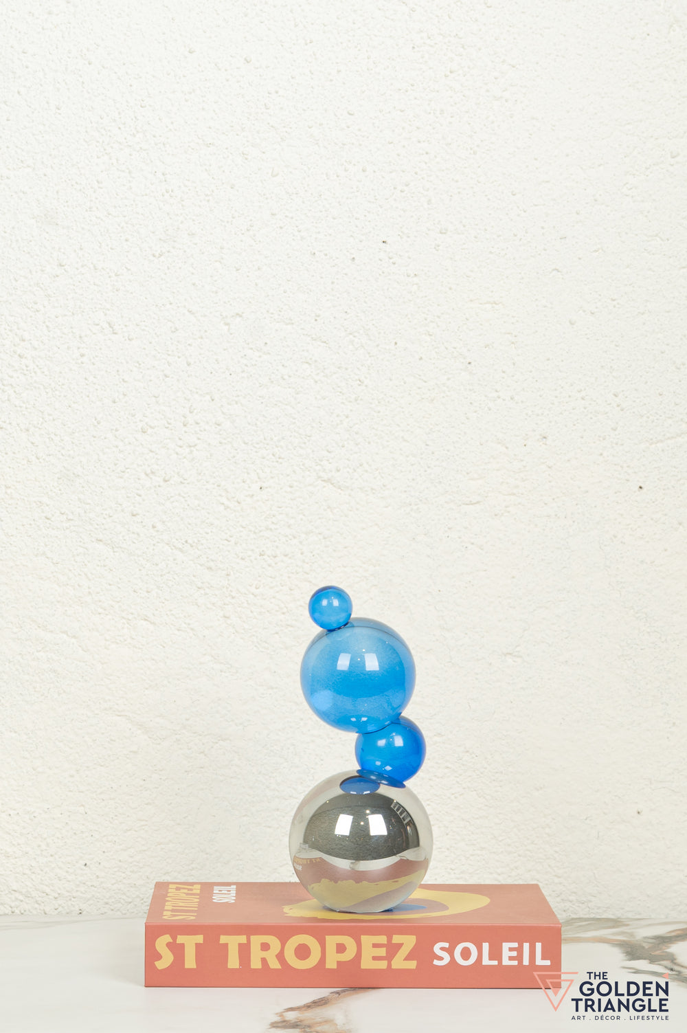 Bijou Crystal Sphere Tabletop Artefact - Blue & Smoke