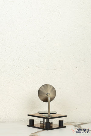 George Crystal Record Player Showpiece - Amber