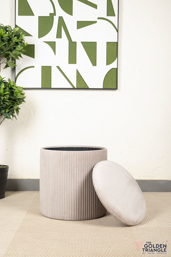 Ciara Suede Storage Pouffe