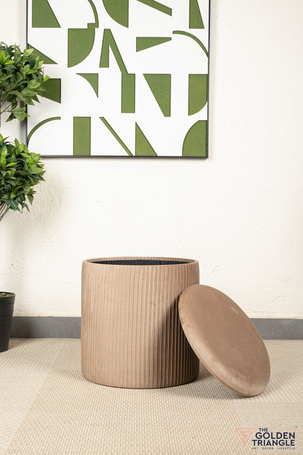 Ciara Suede Storage Pouffe